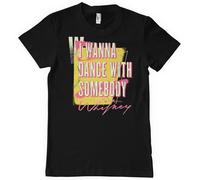 T-Shirt Lavato Uomini Licenziato Whitney Houston - I Wanna Dance With Somebody