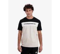 T-shirt Le Coq Sportif Contemporain N2 manica corta beige nero - XXL