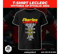 T-SHIRT LECLERC GRAN PREMIO D'ITALIA MONZA CRONACA CARLO VANZINI AUTO CORSE