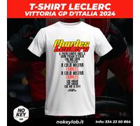 T-SHIRT LECLERC GRAN PREMIO D'ITALIA MONZA CRONACA CARLO VANZINI AUTO CORSE