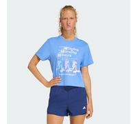 adidas performance - Lesmills - T-Shirt blu fusion con grafica Movers S
