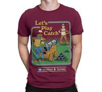 T-shirt Lets Play Catch Fun anni 90 per appassionati di sport #SR#T433