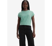 T-shirt Levi's Gr Margot Pocket manica corta verde turchese bianco donna - XS