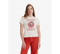 T-shirt Levi's Graphic Classic manica corta bianco rosso nero donna - M