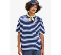 T shirt Levi's® Skateboarding squadrata stampata Blu / Breton Stripe Cream And Blue levi > clothing > men