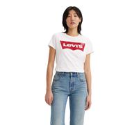T-Shirt Levis The Perfect Tee Large Batwing White Grap 0053 Donna