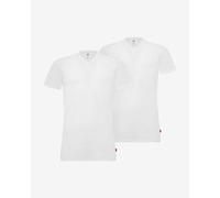 T-shirt Levi's V-Neck Solid manica corta bianco (2 unità) - XXL
