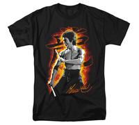 T-Shirt Licenziata Di Bruce Lee Dragon Fire