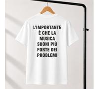 T-Shirt L'importante è che la musica suoni più forte dei problemi concerto