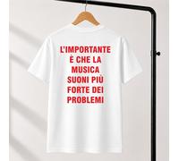 T-Shirt L'importante è che la musica suoni più forte dei problemi concerto