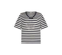 T-shirt Liu Jo da donna, in jersey, colore bianco/blu, codice TA6206 JS005.