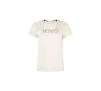 T-shirt Liu Jo da donna, in jersey, colore bianco, codice TA6056 JS923.