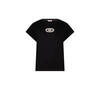 Liu Jo T-shirt manica corta con logo gioiello nero