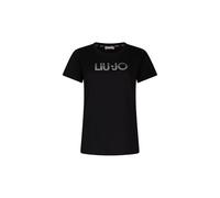 T-shirt Liu Jo da donna, in jersey, colore nero, codice TA6056 JS923.