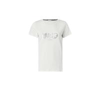 T-shirt Liu Jo da donna, in misto cotone, colore bianco, codice TA5214 JS003.
