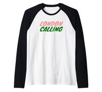 T-Shirt London Rock Maglia con Maniche Raglan