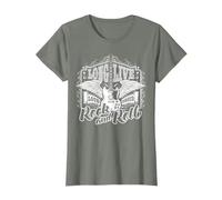 T-shirt Long Live Rock and Roll Guitar Wings Maglietta