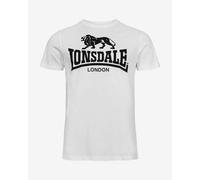 T-shirt Lonsdale Logo a maniche corte bianco nero - XXL
