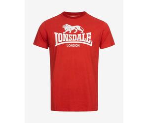 T-shirt Lonsdale St. Erney a manica corta rosso bianco - M