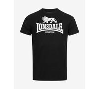 T-shirt Lonsdale St. Erney a maniche corte nero bianco - XL