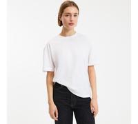 T-shirt loose, girocollo, maniche corte Bianco XS Tinta unita
