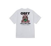 T-shirt Love And Unity Now Uomo White