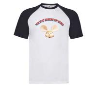 T-SHIRT LUCIO CORSI VOLEVO ESSERE UN DURO TOPO GIGIO BICOLOR UNISEX - 100% COT