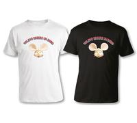 T-SHIRT LUCIO CORSI VOLEVO ESSERE UN DURO TOPO GIGIO UOMO DONNA BAMB - 100% COT