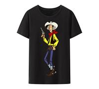 T-Shirt Lucky Luke Dalton Jolly Jumper Daisy Town Fumetto Print Short Sleeve Tee Summer Clothes for Men Clothing Camiseta Hombre