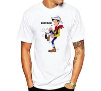 T-Shirt Lucky Luke Dalton Jolly Jumper Daisy Town Fumetto Print Short Sleeve Tee Summer Clothes for Men Clothing Camiseta Hombre