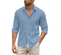 T Shirt Lunga Uomo Cotone Uscire Firmata Stampate Stretto Bottoncini Celeste Antisudore Cavalieri Evoluzione Personaggi Scozia Camicie Garzato Centrale Micropile Vita Lunghi