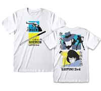 T-Shirt Lupin III Ufficiale - Maglietta Arsenio Lupin Ladro Gentiluomo in Cotone - Maglia Bianca Uomo Donna Unisex Adulto Ragazzo - Anime T Shirt Idea Regalo (IT, Testo, S, Regular, Regular, Bianco)