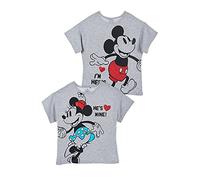 T-SHIRT M.C. MAGLIETTA MINNIE E MICKEY MOUSE DISNEY TOPOLINO BAMBINA SUN CITY 3/8 ANNI Composizione: 100% Cotone (140 Gr./M.)