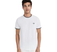 Fred Perry TWIN TIPPED T-SHIRT men Shortsleeves white in taglia:XXL
