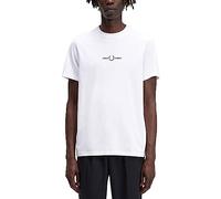 Fred Perry Embroidered T Shirt men Shortsleeves white in taglia:L