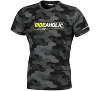 T-Shirt Macna Dazzle Rideaholic Nero Giallo XL