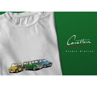 T-SHIRT MAGLIA AUTO AUSTIN MINI MOKE, COUNTRYMAN TRAVELLER e METRO