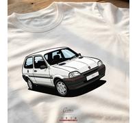 T-SHIRT MAGLIA AUTO AUSTIN ROVER METRO / SERIE 100 BIANCA | TUTTE LE TAGLIE