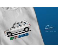 T-SHIRT MAGLIA AUTO FIAT PANDA ITALIA '90 - notti magiche | tutte le taglie