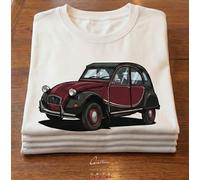 T-SHIRT MAGLIA AUTO VINTAGE CITROEN 2cv CHARLESTON | TUTTE LE TAGLIE
