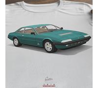T-SHIRT MAGLIA AUTO VINTAGE FERRARI 400i GT VERDE | TUTTE LE TAGLIE