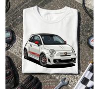 T-SHIRT MAGLIA AUTO VINTAGE FIAT 500 ABARTH | TUTTE LE TAGLIE