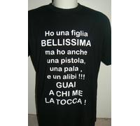 T-SHIRT maglia nera in cotone SE VOLEVO PIACERE A TUTTI NASCEVO NUTELLA