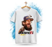 T-Shirt maglia Jovanotti con caricatura per il tour Corpo Umano 2025