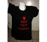 t-shirt / maglia KEEP CALM AND WATANKA più omaggio due bracciali rossi