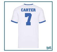 T-shirt Maglia Maglietta Tshirt da Uomo Calcio Holly e Benji New Team Manga Blu