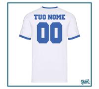 T-shirt Maglia Maglietta Tshirt da Uomo Calcio Holly e Benji New Team Manga Blu