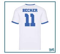 T-shirt Maglia Maglietta Tshirt da Uomo Calcio Holly e Benji New Team Manga Blu