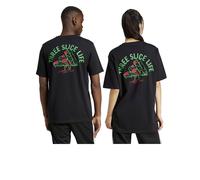T-shirt maglia maglietta Unisex Adidas Nero Lounge Pizza Graphic