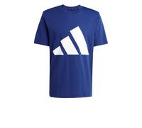 T-shirt maglia maglietta UOMO Adidas Blu Essentials Big logo Single Jersey
